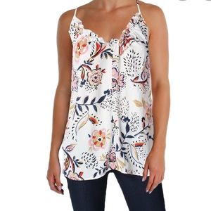Aqua Floral Tank